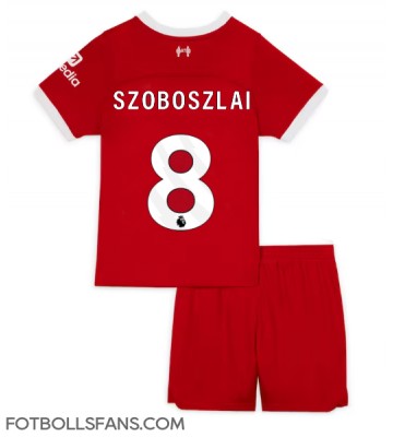 Liverpool Szoboszlai Dominik #8 Replika Hemmatröja Barn 2023-24 Kortärmad (+ Korta byxor)